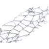 Stuha pavučina s glitry šíře 40 mm vánoční (Balení 9 m, Varianta 1 stříbrná)