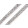 Pruženka brokátová / ramínková šíře 10 mm s lurexem (Balení 1 m, Varianta 1 černá)