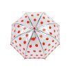 Dětský průhledný vystřelovací deštník jahoda (Balení 1 ks, Varianta 1 růžová)