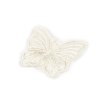Motýl vyšívaný na monofilu k našití a nalepení (Balení 10 ks, Varianta 1 Off White)
