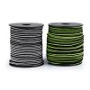 Kulatá pruženka Ø2,5 mm připomínající zip (Balení 25 m, Varianta 1 zelená neon černá)