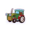 Nažehlovačka traktor, jeřáb, auto, bagr, hasiči (Balení 10 ks, Varianta 1 červená hasiči)