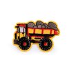 Nažehlovačka traktor, jeřáb, auto, bagr, hasiči (Balení 10 ks, Varianta 1 červená hasiči)