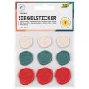 33171 samolepka s voskovou peceti vanoce 9 ks 25 33 mm