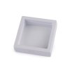 Krabička s průhlednou fólií k vystavení zboží a dárkovému balení 7x7 cm (Balení 1 ks, Varianta 1 bílá)