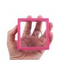 Krabička s průhlednou fólií k vystavení zboží a dárkovému balení 9x9 cm (Balení 1 ks, Varianta 1 bílá)