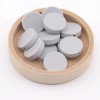 Silikonové korálky placka 15mm (1ks)-light grey
