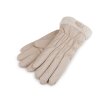 Dámské rukavice šusťákové, zateplené, dotykové (Balení 1 pár, Varianta 1 béžová světlá)