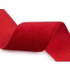 Sametová dekorační stuha na cívce ve vánočních barvách šíře 38 mm, návin 2,7 m (Balení 1 cívka, Varianta 1 červená)