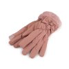 Dámské rukavice šusťákové, zateplené, dotykové (Balení 1 pár, Varianta 1 pudrová)