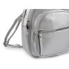 Dámský batoh / kabelka 2v1 21x24 cm (Balení 1 ks, Varianta 1 stříbrná)