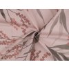 Bavlněná látka / plátno listy / rostliny šíře 220 cm (Balení 1 m, Varianta 1 pudrová)
