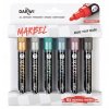 Sada akrylových markerů Marbel 6ks 4mm (Barva Metallic)