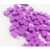 Silikonové srdíčko 14mm (2ks) - purple