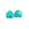 Silikonové srdíčko 14mm (2ks) - turquoise