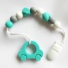 Klip na dudlík silikonový 3cm (1ks) - white