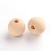 Korálky dřevěné, pr.14mm (10ks) - přírodní