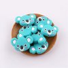Korálky silikonové KOALA 35mm (1ks) - turquoise
