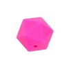 Silikonové korálky OCTAGON 20mm (1ks) - violet red