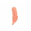 Kousátko silikonové 5x2cm - pírko (1ks) - peach