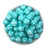 Silikonové korálky 15mm (5ks) - TURQUOISE DOTS