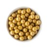 Silikonové korálky metalické 12mm (5ks) - GOLD