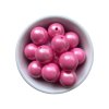 Silikonové korálky PERLEŤOVÉ 15mm (5ks) - PINK