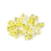Plastové korálky s AB efektem kostka 6x6 mm (Balení 10 g, Varianta 1 transparent)