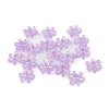 Plastové korálky s AB efektem květ Ø17 mm (Balení 10 g, Varianta 1 transparent)