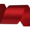 Atlasová stuha oboulící šíře 50 mm (Balení 20 m, Varianta 646 červená tmavá)