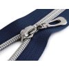 Spirálový zip No 7 délka 80 cm se stříbrnými zoubky (Balení 1 ks, Varianta 322 černá)