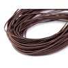 Kožený řemínek šíře 2 mm, 95 cm (Balení 20 ks, Varianta 1 (3) hnědá tmavá)