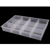 Plastový box / zásobník / organizér 23x34,5x4,5 cm (Balení 1 ks, Varianta transparent)