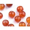 Minerální korálky Karneol Ø6 mm (Balení 10 ks, Varianta karneol)