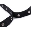 Zapínání na body šíře 20 mm bavlněné (Balení 1 m, Varianta černá)