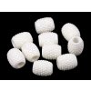 Plastové korálky s velkým průvlekem 13x15 mm (Balení 2 ks, Varianta 1 (061) bílá AB)