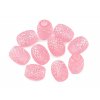Plastové korálky s velkým průvlekem 13x15 mm (Balení 2 ks, Varianta 1 (061) bílá AB)