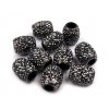 Plastové korálky s velkým průvlekem 13x15 mm (Balení 2 ks, Varianta 1 (061) bílá AB)