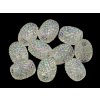 Plastové korálky s velkým průvlekem 13x15 mm (Balení 2 ks, Varianta 1 (061) bílá AB)