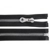 Kostěný zip, imitace kovu No 8 délka 80 cm bundový (Balení 1 ks, Varianta 322 černá)