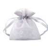 Dárkový pytlík s kovovým leskem 10x12,5 cm organza shine (Balení 10 ks, Varianta 2 růžová sv.)