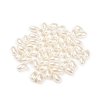 Plastové voskové korálky / perly Glance oliva 6x10 mm (Balení 10 g, Varianta F2 bílá)