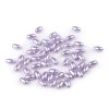 Plastové voskové korálky / perly Glance oliva 6x10 mm (Balení 10 g, Varianta F2 bílá)