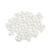 Plastové voskové korálky / perly Glance oliva 6x10 mm (Balení 10 g, Varianta F2 bílá)