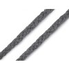 Oděvní / dekorační bavlněná šňůra Ø6 mm (Balení 10 m, Varianta 3 šedá)