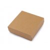 Krabička na šperky 9x9 cm (Balení 1 ks, Varianta hnědá přírodní)