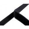 Suchý zip háček + plyš šíře 25 mm (Balení 1 m, Varianta 2 černá)