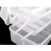 Velký plastový box / kufřík rozkládací (Balení 1 ks, Varianta transparent off white)