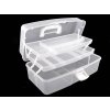 Velký plastový box / kufřík rozkládací (Balení 1 ks, Varianta transparent off white)