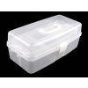 Velký plastový box / kufřík rozkládací (Balení 1 ks, Varianta transparent off white)